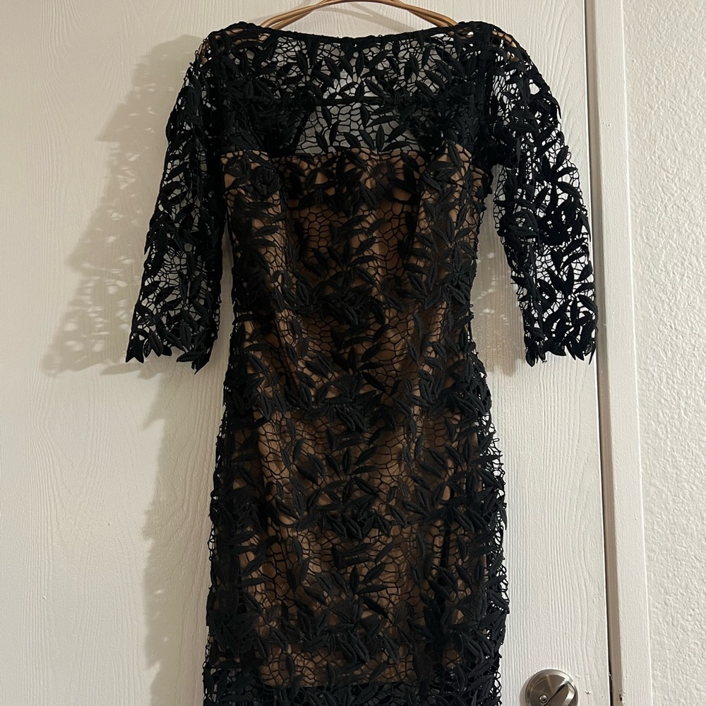 Elegant Black Lace Dress